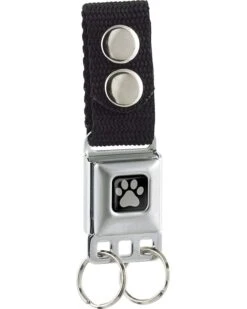 Buckle-Down Men's Keychain-Paw Print, Multicolor, One Size