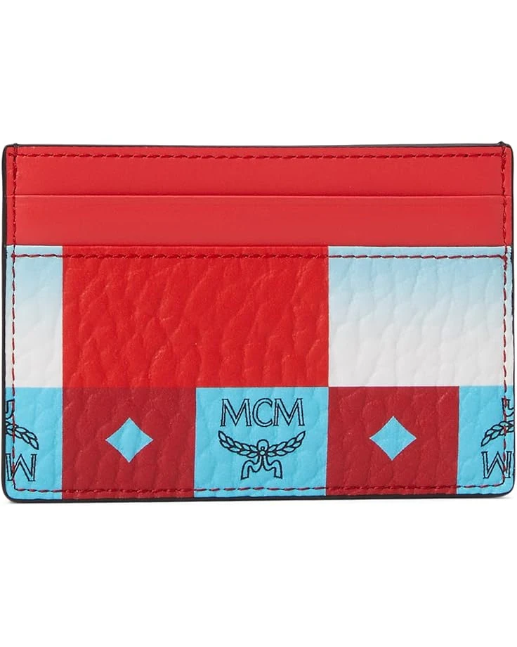 MCM Aren Checkerboard Visetos Card Case 3 MCM Aren Checkerboard Visetos Card Case