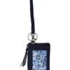 Vera Bradley Cotton Zip ID Case And Lanyard Combo