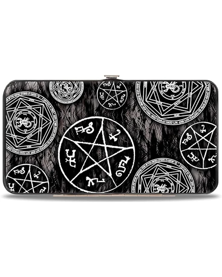 Buckle-Down Womens Buckle-down Hinge - Supernatural Devil's Trap Pentagrams Grays/Black/White Wallet, Multicolor, 7 X 4 US 3 Buckle-Down Womens Buckle-down Hinge - Supernatural Devil's Trap Pentagrams Grays/Black/White Wallet, Multicolor, 7 X 4 US